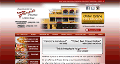 Desktop Screenshot of ferrarosrestaurant.com