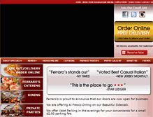 Tablet Screenshot of ferrarosrestaurant.com